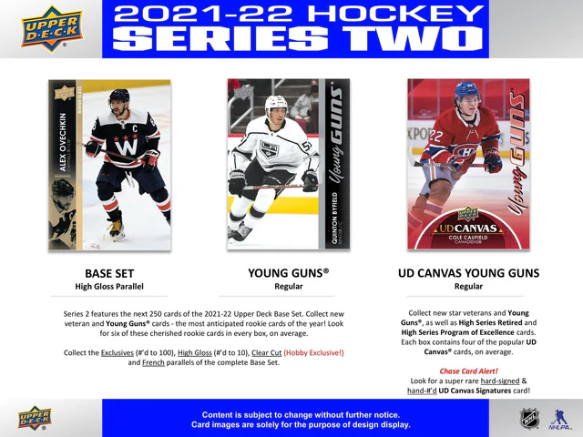 Box NHL Upper Deck 2021-22 2 serie Hobby