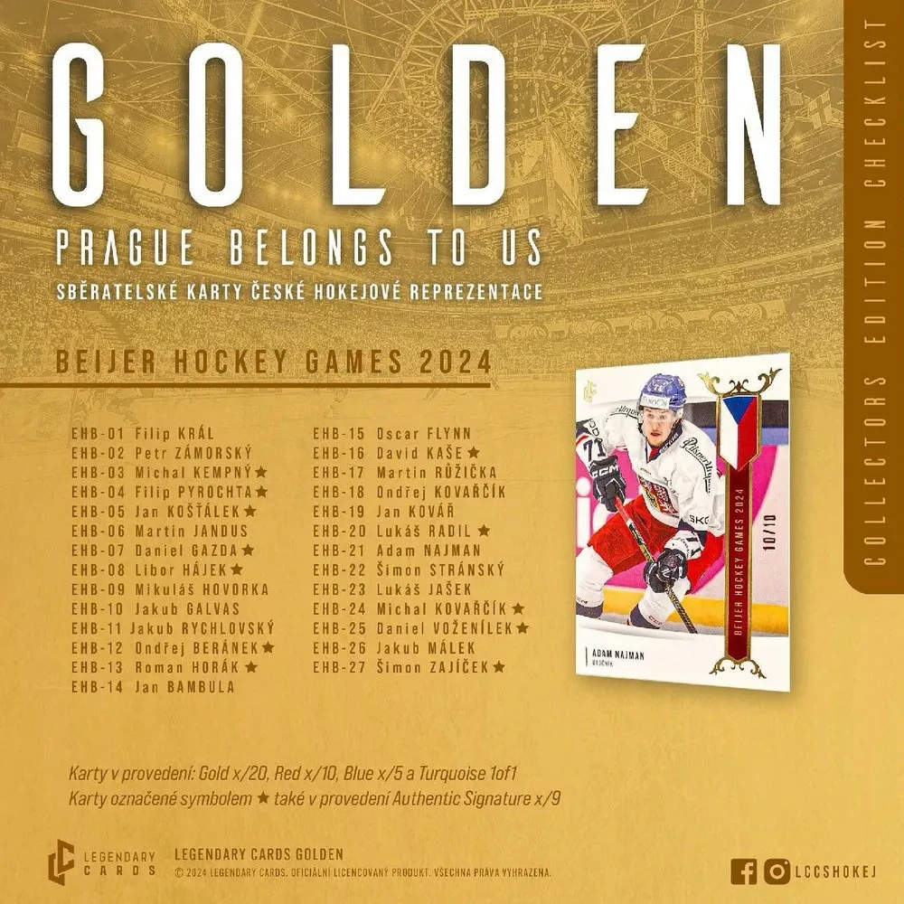 Case LC - GOLDEN " PRAGUE BELONGS TO US " - Hobby