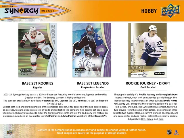 Box NHL Upper Deck Synergy 2023-24 Hobby