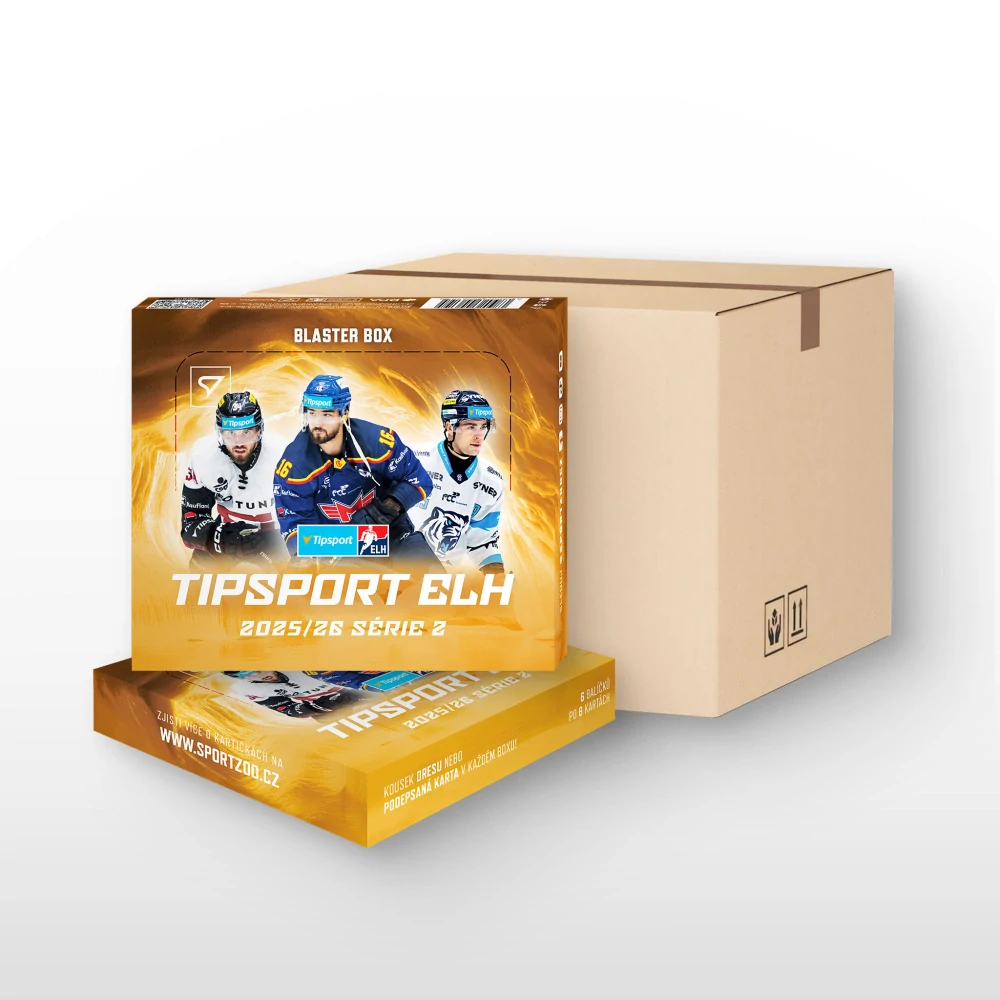 Sběratelské hokejové karty SportZoo Tipsport ELH 2025/26 II. série – Blaster box 