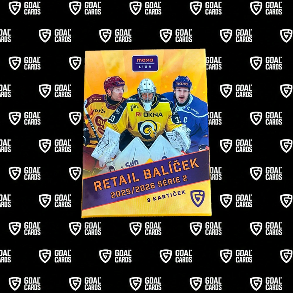 Sběratelské hokejové karty Goal Cards Maxa Liga 2026 Retail box