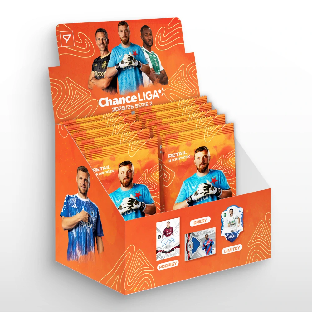 Sběratelské fotbalové karty SportZoo Chance Liga 2025/26 II. série – Retail box