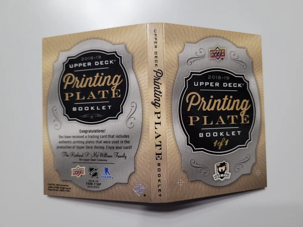 Gudas Radko The Cup 2018-19 Printing Plate  1of1 Booklket č.386