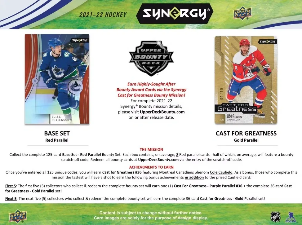 Box NHL UD Synergy Hobby 2021-22
