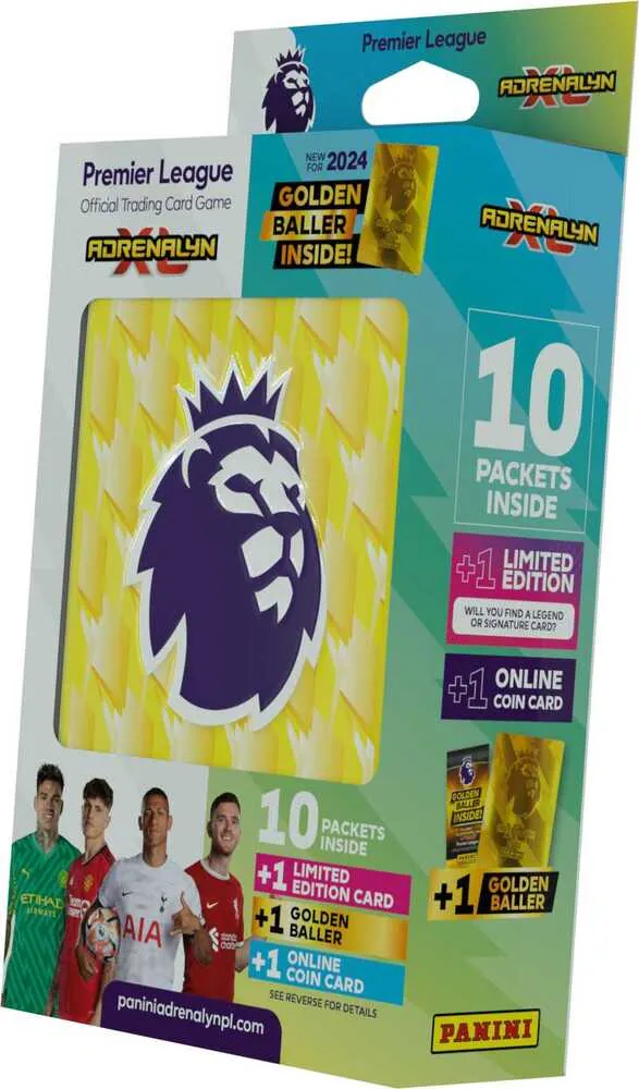 PREMIER LEAGUE 2023/2024 - ADRENALYN - plechová krabička (hranatá)