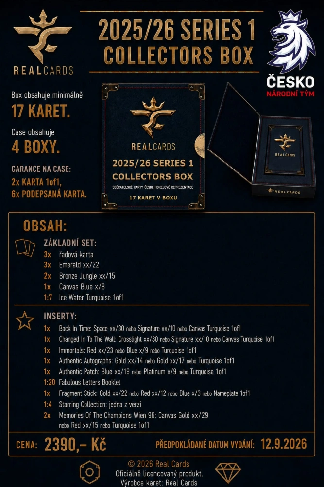 Box LC Collectors Edition Český hokej Serie I. 2025/26