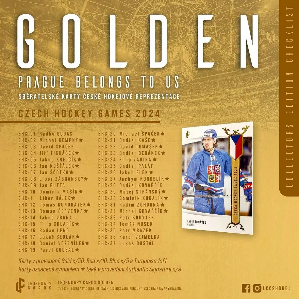 Case LC - GOLDEN " PRAGUE BELONGS TO US " - Hobby