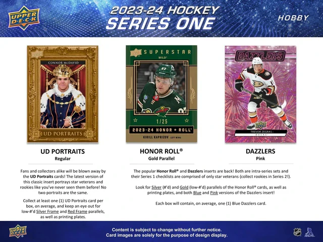 Balíček NHL Upper Deck 2023-24 Hobby