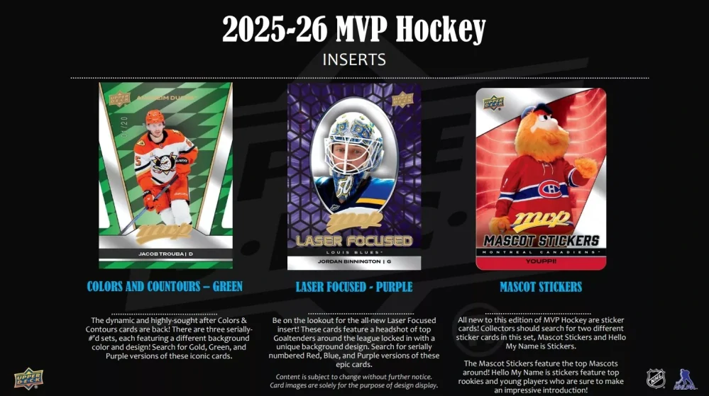 Box Upper Deck MVP 2025-26