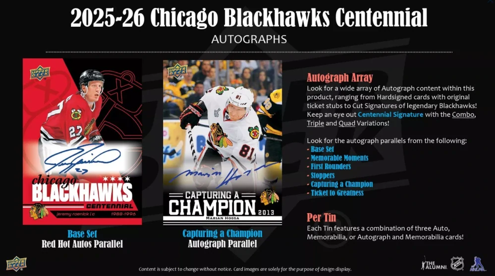 Box Upper Deck Chicago Blackhawks Centennial Hockey