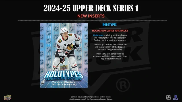Sběratelské hokejové karty NHL 2024/25 Upper Deck Series 1 Hockey Hobby Box  