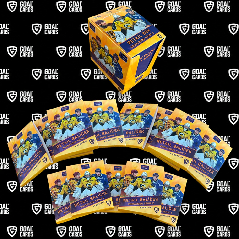 Sběratelské hokejové karty Goal Cards Maxa Liga 2026 Retail box
