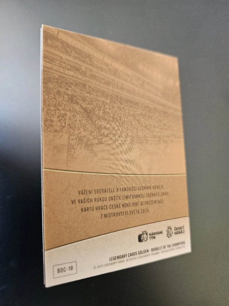 Kubalík Dominik LC Golden Prague Belongs to Us 2024 Booklet Champions 1of1 č.BOC-18