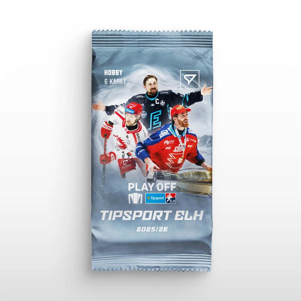 Sběratelské hokejové karty SportZoo Tipsport ELH 2025/26 III. série – Hobby box Play Off
