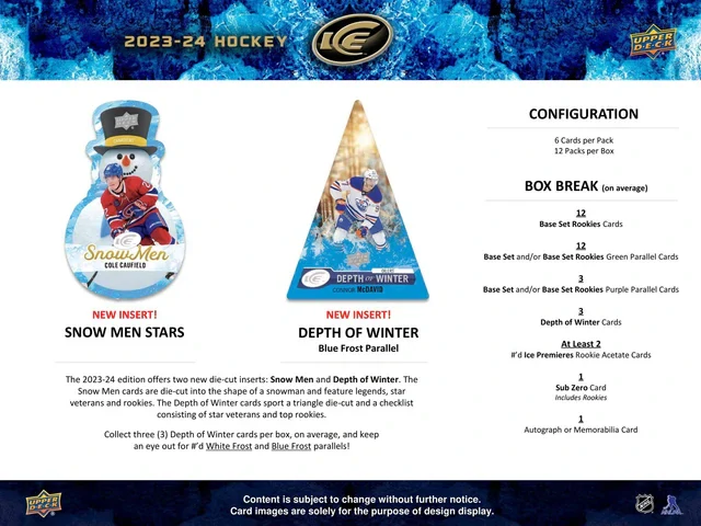 Box NHL Upper Deck Ice 2023-24 Hobby