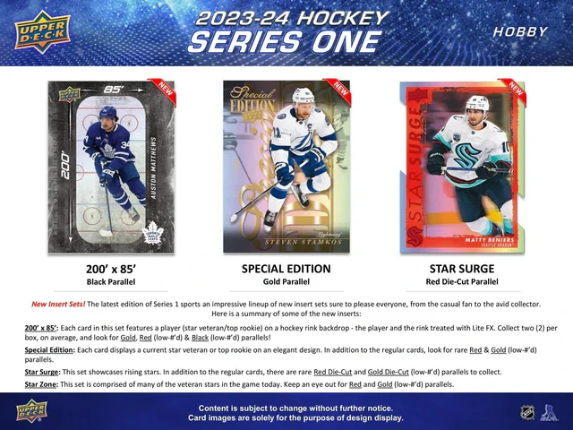 Box NHL Upper Deck 2023-24 Hobby