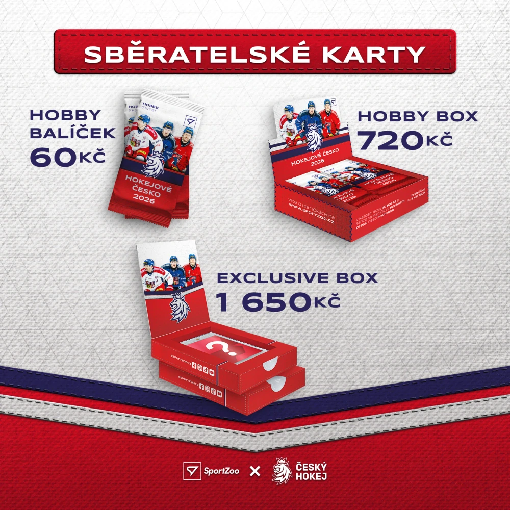 Sběratelské hokejové karty SportZoo Hokejové Česko 2026 Case exclusive PŘEDPRODEJ