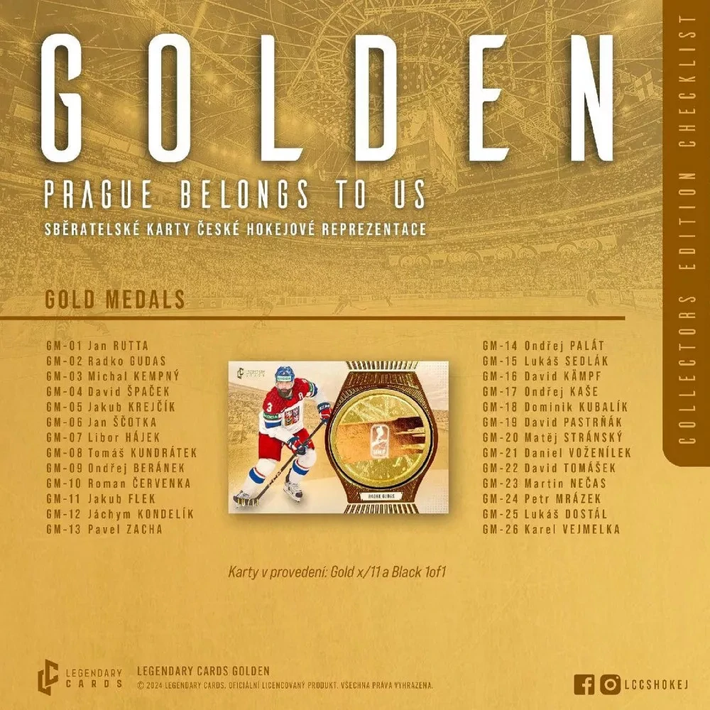 Case LC - GOLDEN " PRAGUE BELONGS TO US " - Hobby