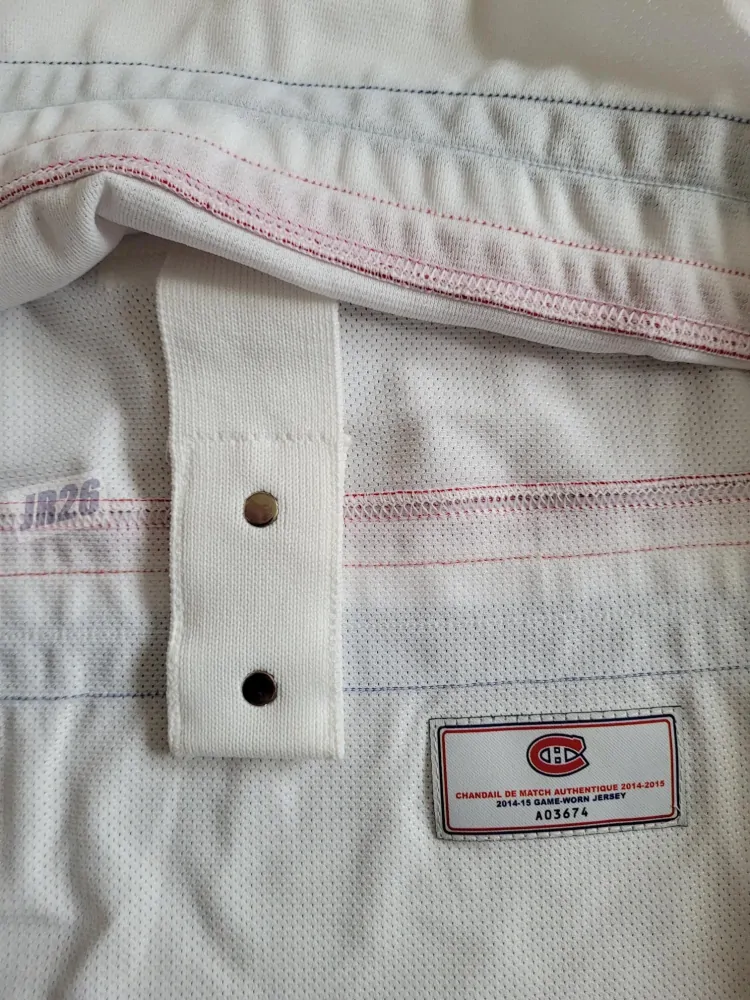 Sekáč Jiří Montreal Game-Issued Away Jerseys 2014-15 NHL
