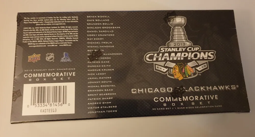 Box NHL Upper Deck Stanley Cup Champions 2013