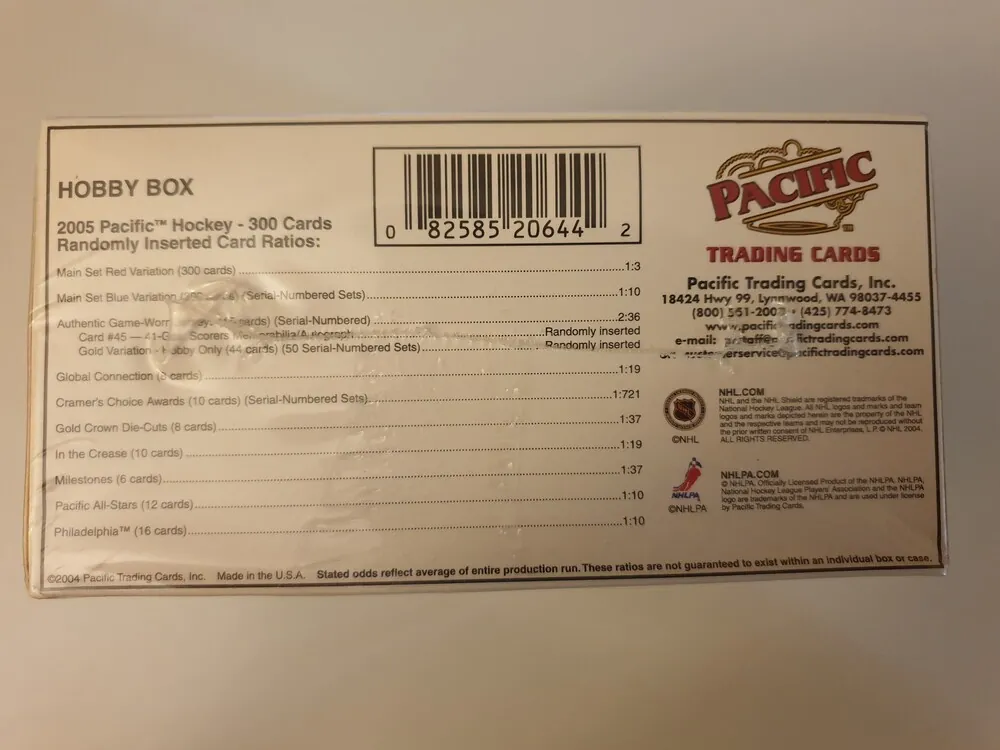 Box Pacific 2005 Hobby