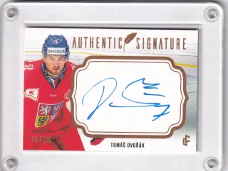 Dvořák Tomáš LC Expectations 2024 Authentic Signature Gold /20 č.AS-01