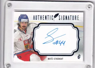 Stránský Matěj LC Expectations 2024 Authentic Signature Blue /5 č.AS-12