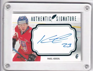 Kousal Pavel LC Expectations 2024 Authentic Signature Turquoise 1/1 č.AS-17