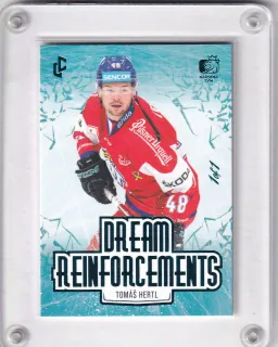 Hertl Tomáš LC Expectations 2024 Dream Reinforcements Turquoise 1/1 č.DR-12