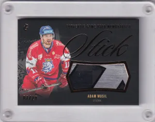 Musil Adam LC Expectations 2024 Stick Game Used Gold /20 č.GUM-04