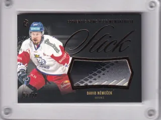 Němeček David LC Expectations 2024 Stick Game Used Gold /20 č.GUM-07