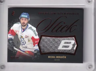 Moravčík Michal LC Expectations 2024 Stick Game Used Red /10 č.GUM-08