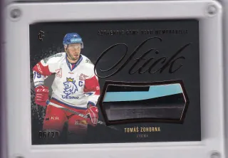 Zohorna Tomáš LC Expectations 2024 Stick Game Used Gold /20 č.GUM-12