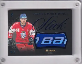 Smejkal Jiří LC Expectations 2024 Stick Game Used Blue /5 č.GUM-13