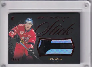 Kousel Pavel LC Expectations 2024 Stick Game Used Red /10 č.GUM-20