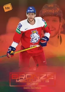 Pastrňák David MK Reprezentace 2023 Bronze Medalists Men 2022 RED /10 č.BM-24