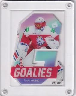 Hrubec Šimon MK 2021 Goalies Rainbow Die-cut /80 č.G01