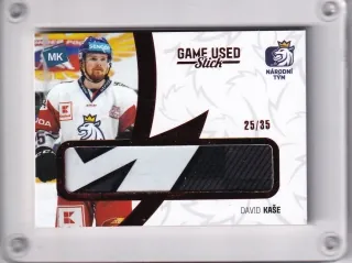 Kaše David MK 2021 Game used memorabilia Red /35 - Stick č.GM11
