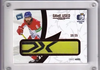 Musil David MK 2021 Game used memorabilia Red /35 - Stick č.GM14