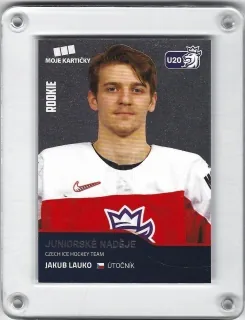Lauko Jakub Moje Kartičky 2019-20 Základní karta Silver xxx/550 Rookie č.71