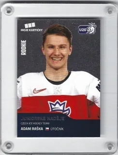 Raška Adam Moje Kartičky 2019-20 Základní karta Silver xxx/550 Rookie č.76