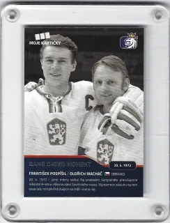 Pospíšil/Machač František/Oldřich Moje Kartičky 2019-20 Základní karta Silver xxx/550 č.97
