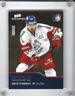 Stránský Matěj Moje Kartičky 2019-20 PROMO: Gold Rookie č.33