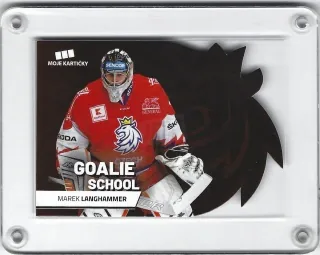 Langhammer Marek Moje Kartičky 2019-20 Goalie School Retail Die-cut RED č.10