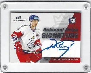 Červený Rudolf Moje Kartičky 2019-20 National Pride Signatures xx/30 č.1