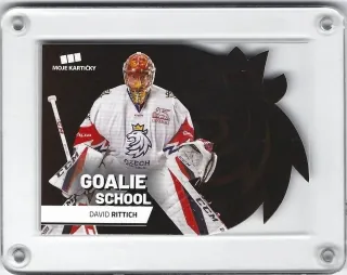 Rittich David Moje Kartičky 2019-20 Goalie School Red Die-cut xx/50 č.1