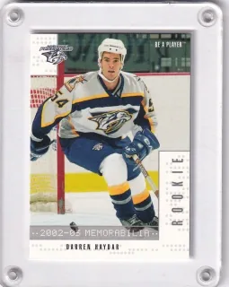 Haydar Darren BAP Memorabilia 2002-03 Rookie č.326