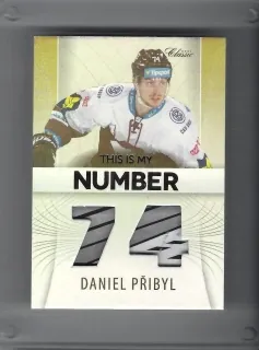 Přibyl Daniel OFS 2016-17 This is My Number (Game Used Memorabilia) /15 č.69