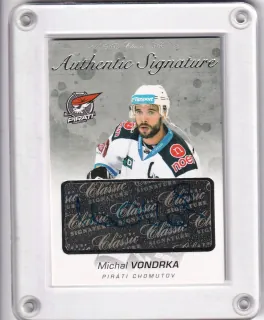 Vondrka Michal OFS 2017-18 Authentic Signature - PLATINUM /29 č.AS-119