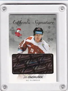 Ondrušek Jiří OFS 2017-18 Authentic Signature Gold /6 č.AS-66